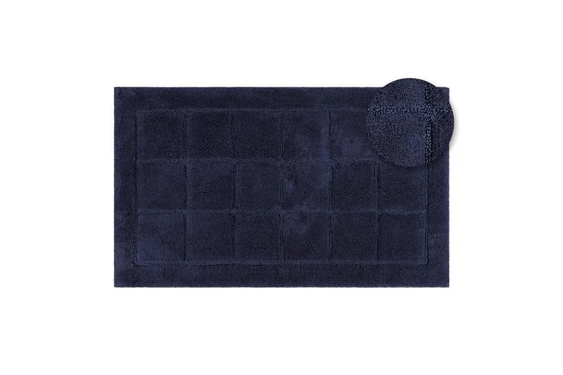 Badrumsmatta Square - 50x80 cm, Navy Blue - Textil & mattor - Mattor - Badrumsmatta