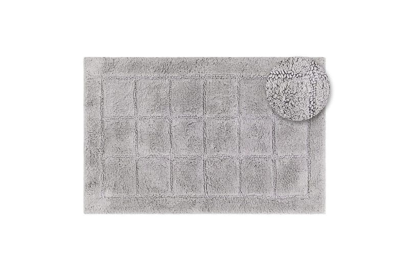 Badrumsmatta Square - 50x80 cm, Silver - Textil & mattor - Mattor - Badrumsmatta