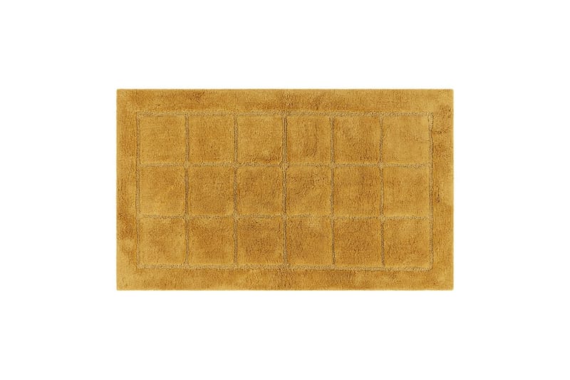 Badrumsmatta Square - 50x80 cm, Yellow - Hus & renovering - Kök & bad - Badrum - Badrumstillbehör