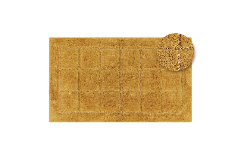 Badrumsmatta Square - 50x80 cm, Yellow - Textil & mattor - Mattor - Badrumsmatta