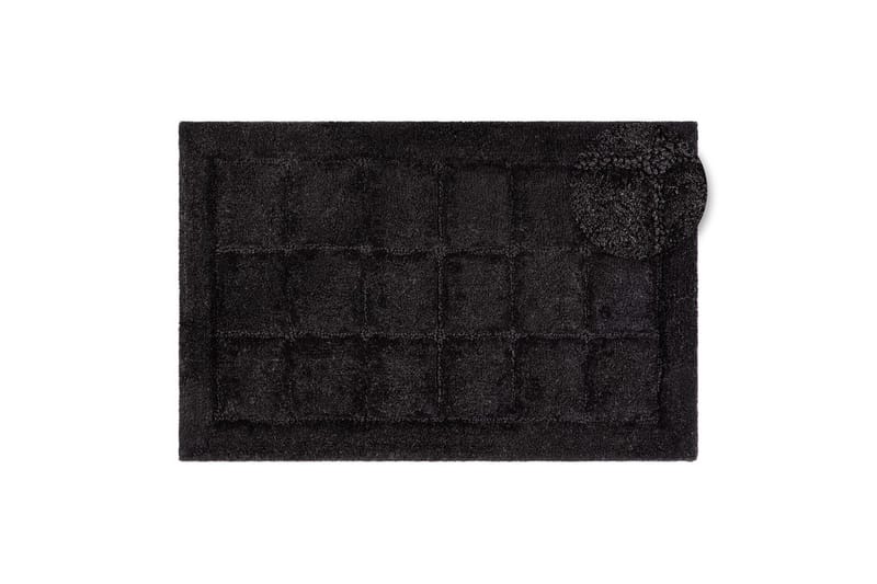 Badrumsmatta Square - 70x120 cm, Black - Hus & renovering - Kök & bad - Badrum - Badrumstillbehör