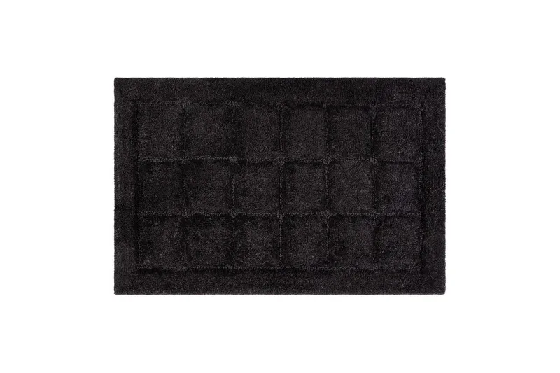 Badrumsmatta Square - 70x120 cm, Black - Textil & mattor - Mattor - Badrumsmatta