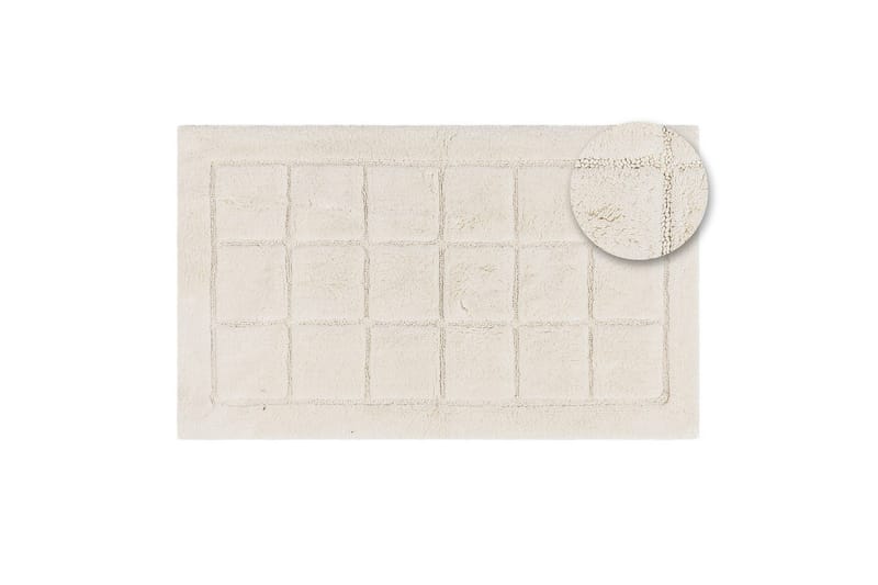 Badrumsmatta Square - 70x120 cm, Creme - Hus & renovering - Kök & bad - Badrum - Badrumstillbehör
