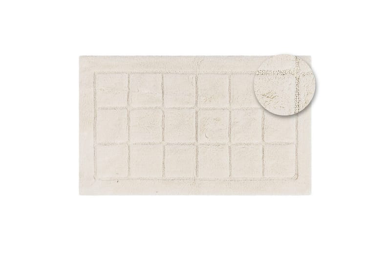 Badrumsmatta Square - 70x120 cm, Creme - Textil & mattor - Mattor - Badrumsmatta