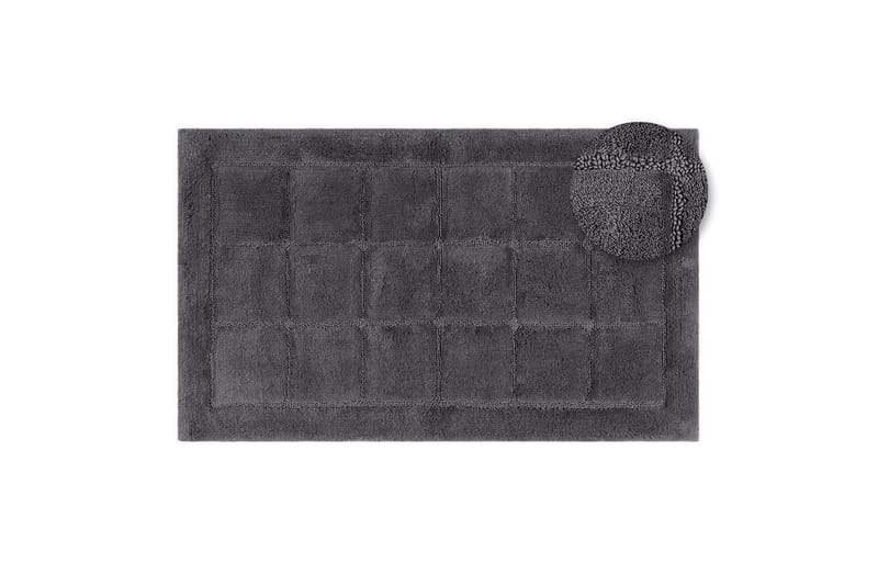 Badrumsmatta Square - 70x120 cm, Grey - Hus & renovering - Kök & bad - Badrum - Badrumstillbehör