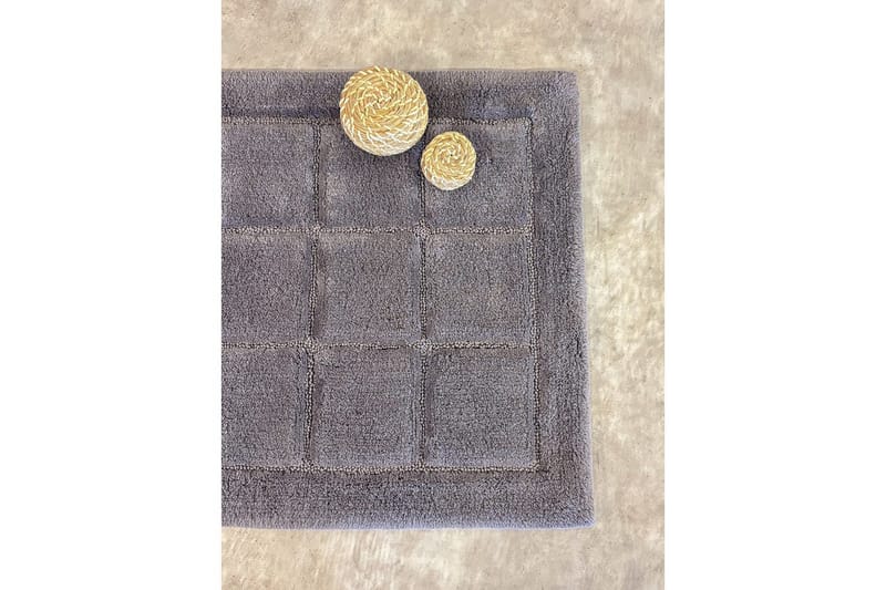 Badrumsmatta Square - 70x120 cm, Grey - Hus & renovering - Kök & bad - Badrum - Badrumstillbehör