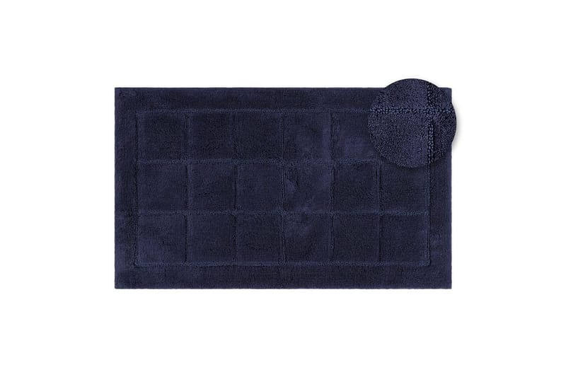 Badrumsmatta Square - 70x120 cm, Navy Blue - Textil & mattor - Mattor - Badrumsmatta