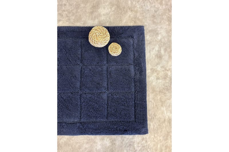 Badrumsmatta Square - 70x120 cm, Navy Blue - Hus & renovering - Kök & bad - Badrum - Badrumstillbehör