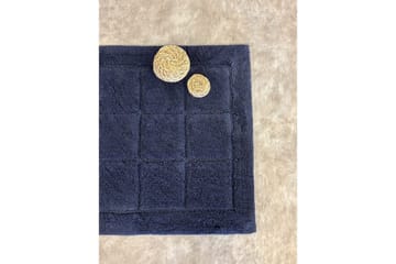 Badrumsmatta Square - 70x120 cm, Navy Blue - Textil & mattor - Mattor - Badrumsmatta