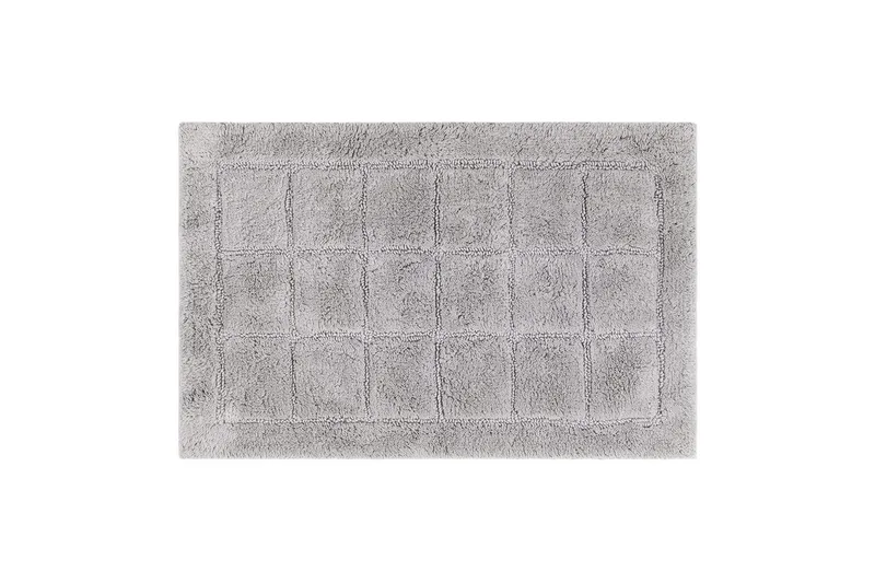Badrumsmatta Square - 70x120 cm, Silver - Textil & mattor - Mattor - Badrumsmatta