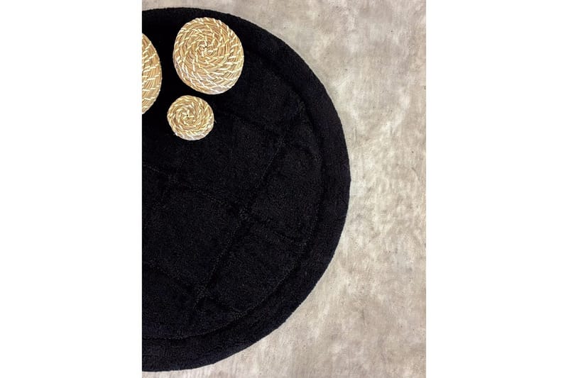 Badrumsmatta Square - 80x80 cm, Black - Textil & mattor - Mattor - Badrumsmatta