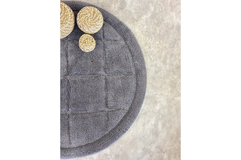 Badrumsmatta Square - 80x80 cm, Grey - Textil & mattor - Mattor - Badrumsmatta