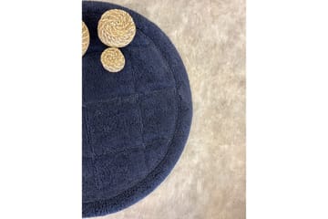 Badrumsmatta Square - 80x80 cm, Navy Blue - Textil & mattor - Mattor - Badrumsmatta