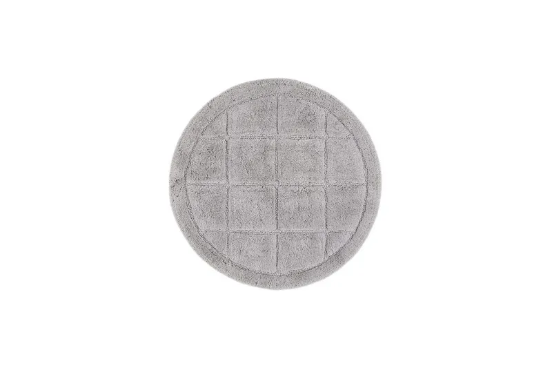 Badrumsmatta Square - 80x80 cm, Silver - Hus & renovering - Kök & bad - Badrum - Badrumstillbehör - Badrumspall