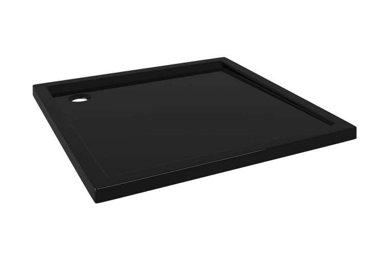 Duschkar fyrkantigt ABS svart 90x90 cm - Svart - Hus & renovering - Kök & bad - Badrum - Duscharmatur & dusch tillbehör