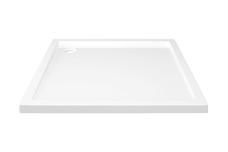 Duschkar fyrkantigt ABS vit 80x80 cm - Vit - Övrigt badrumstillbehör - Duschkar