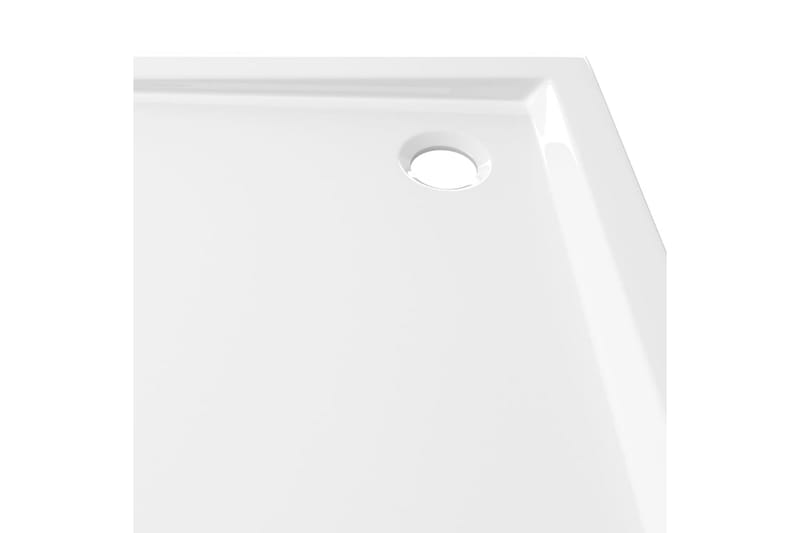 Duschkar fyrkantigt ABS vit 80x80 cm - Vit - Övrigt badrumstillbehör - Duschkar