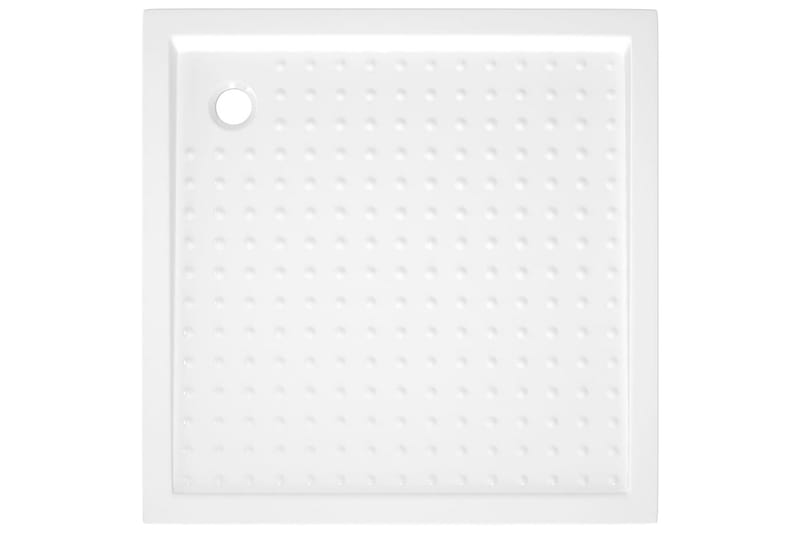 Duschkar med prickar vit 80x80x4 cm ABS - Vit - Duschkar - Övrigt badrumstillbehör