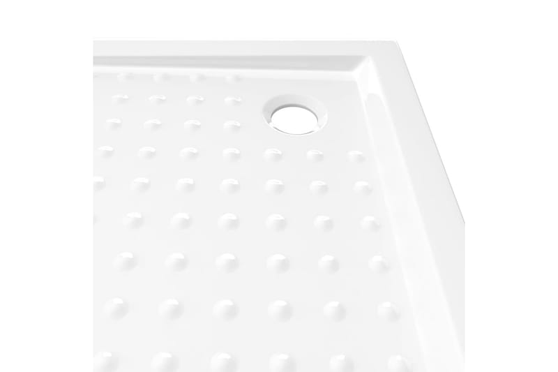 Duschkar med prickar vit 80x80x4 cm ABS - Vit - Duschkar - Övrigt badrumstillbehör