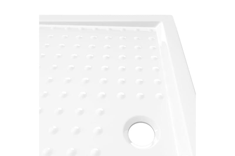Duschkar med prickar vit 80x100x4 cm ABS - Vit - Duschkar - Övrigt badrumstillbehör