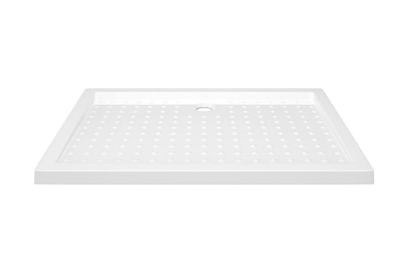 Duschkar med prickar vit 70x100x4 cm ABS - Vit - Hus & renovering - Kök & bad - Badrum - Duscharmatur & dusch tillbehör