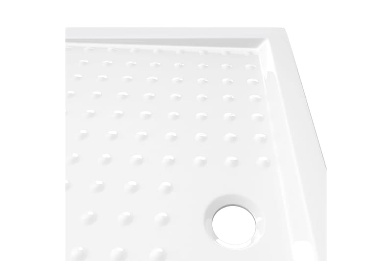 Duschkar med prickar vit 70x100x4 cm ABS - Vit - Duschkar - Övrigt badrumstillbehör