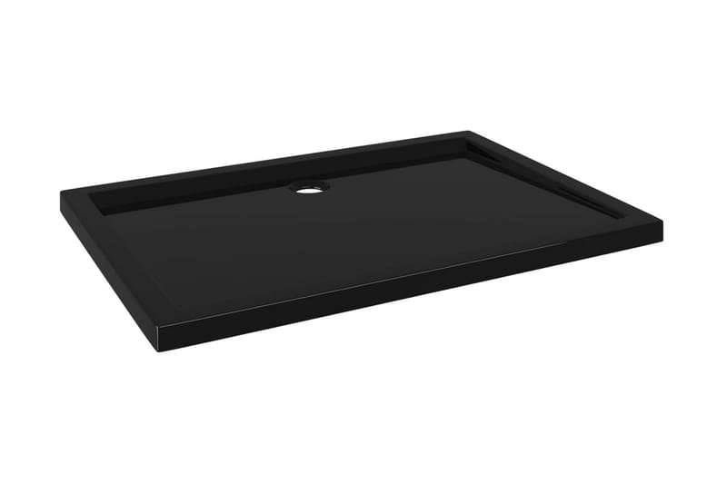 Duschkar rektangulärt ABS svart 70x100 cm - Svart - Hus & renovering - Kök & bad - Badrum - Duscharmatur & dusch tillbehör