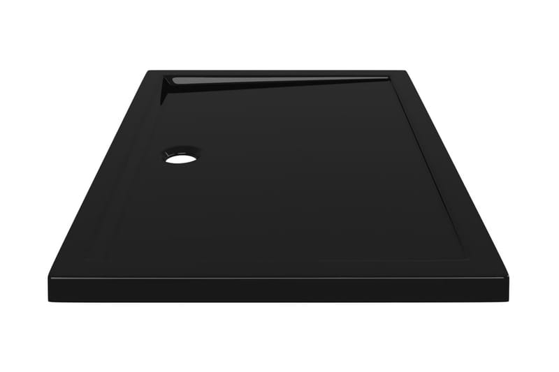 Duschkar rektangulärt ABS svart 70x100 cm - Svart - Duschkar - Övrigt badrumstillbehör