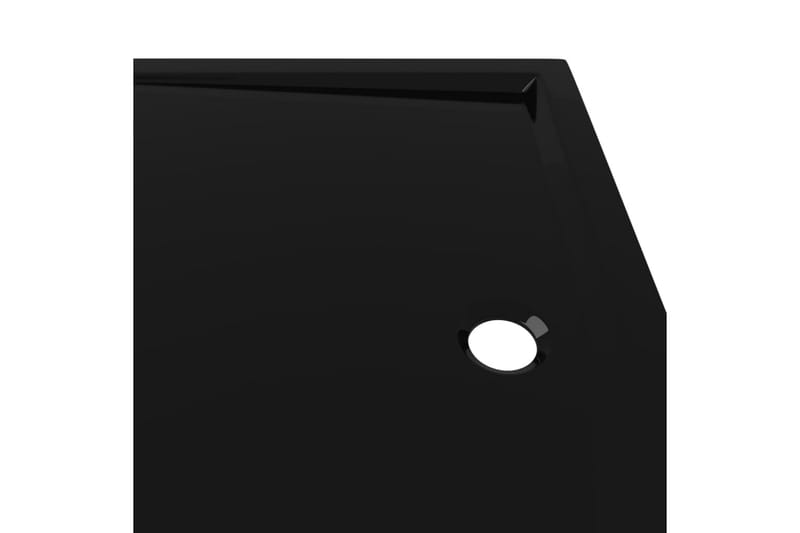 Duschkar rektangulärt ABS svart 70x100 cm - Svart - Hus & renovering - Kök & bad - Badrum - Duscharmatur & dusch tillbehör
