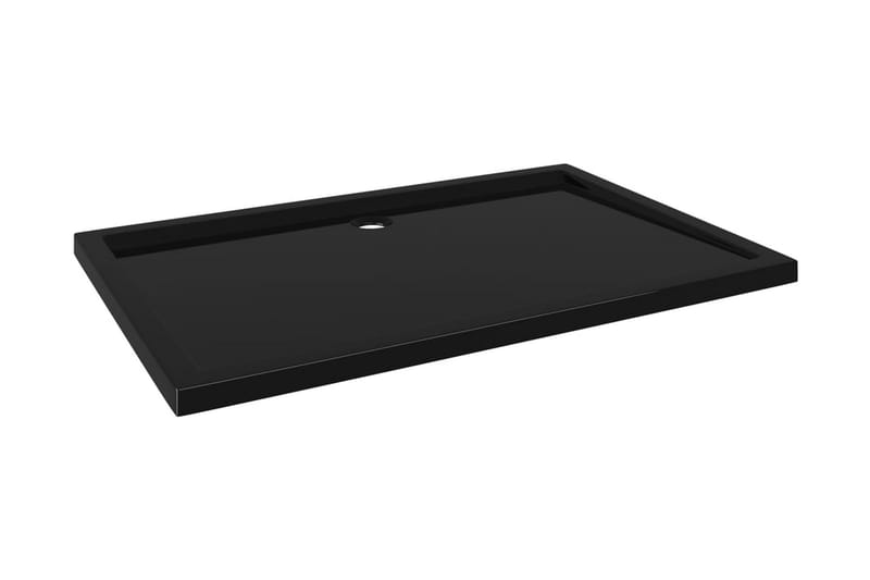 Duschkar rektangulärt ABS svart 80x120 cm - Svart - Duschkar - Övrigt badrumstillbehör