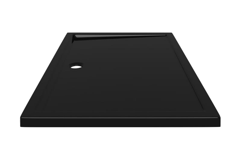 Duschkar rektangulärt ABS svart 80x120 cm - Svart - Hus & renovering - Kök & bad - Badrum - Duscharmatur & dusch tillbehör