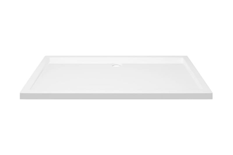 Duschkar rektangulärt ABS vit 70x120 cm - Vit - Duschkar - Övrigt badrumstillbehör