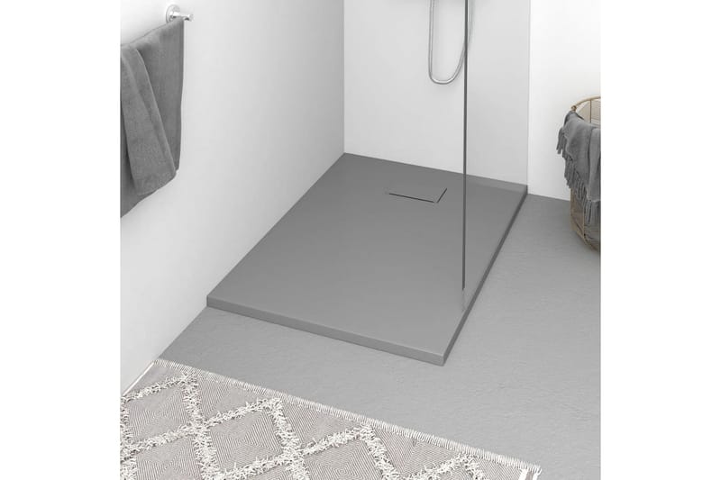Duschkar SMC grå 100x70 cm - Grå - Hus & renovering - Kök & bad - Badrum - Duscharmatur & dusch tillbehör