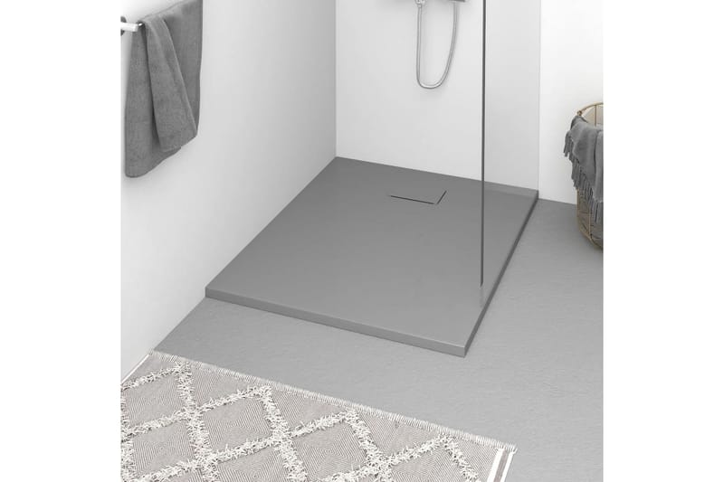 Duschkar SMC grå 100x80 cm - Grå - Duschkar - Övrigt badrumstillbehör