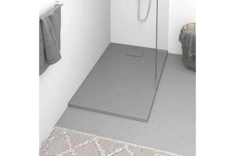 Duschkar SMC grå 120x70 cm - Grå - Hus & renovering - Kök & bad - Badrum - Duscharmatur & dusch tillbehör