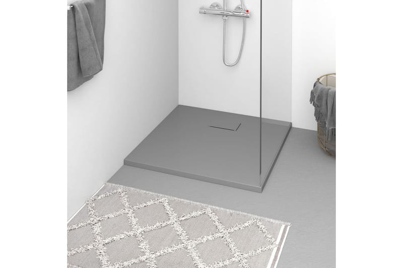 Duschkar SMC grå 90x90 cm - Grå - Hus & renovering - Kök & bad - Badrum - Duscharmatur & dusch tillbehör