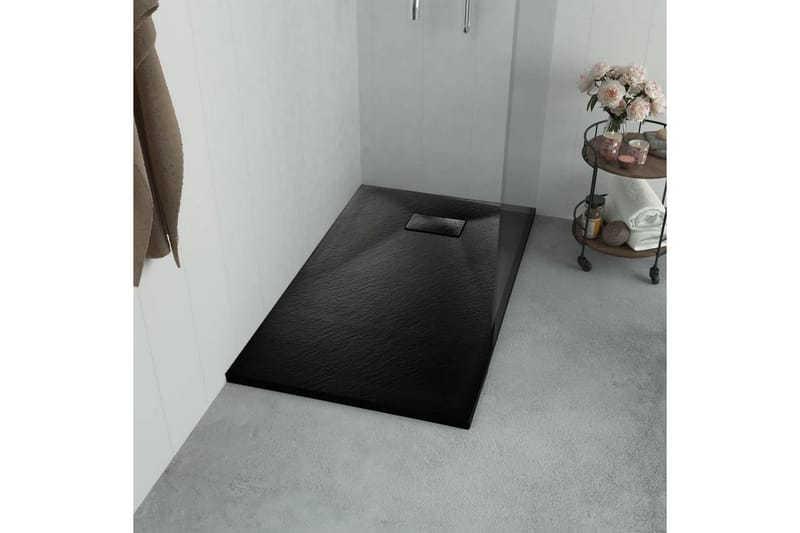 Duschkar SMC svart 100x80 cm - Svart - Duschkar - Övrigt badrumstillbehör