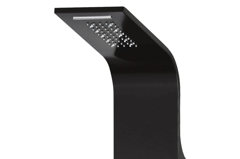Duschpanel aluminium 20x44x130 cm svart - Övrigt badrumstillbehör - Duschpanel