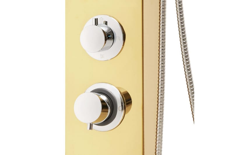Duschpanel rostfritt stål 201 guld - Duschpanel - Övrigt badrumstillbehör