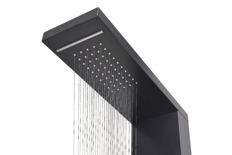 Duschpanelsystem aluminium matt svart - Duschpanel - Övrigt badrumstillbehör