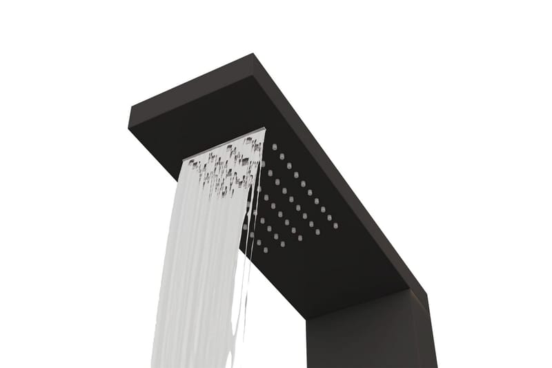 Duschpanelsystem aluminium svart - Duschpanel - Övrigt badrumstillbehör