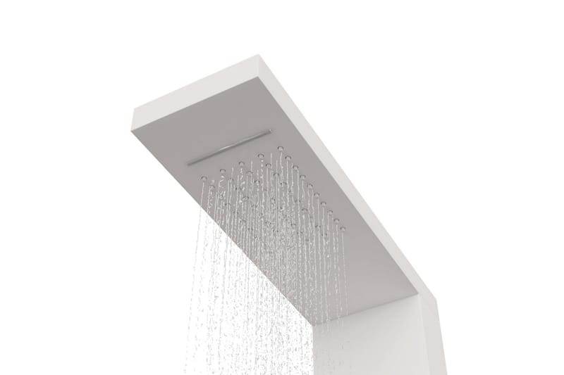 Duschpanelsystem aluminium vit - Duschpanel - Övrigt badrumstillbehör