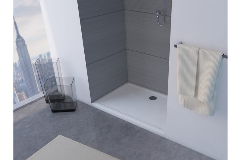 Gyttorp Duschkar 80x120 cm - Vit - Hus & renovering - Kök & bad - Badrum - Duscharmatur & dusch tillbehör