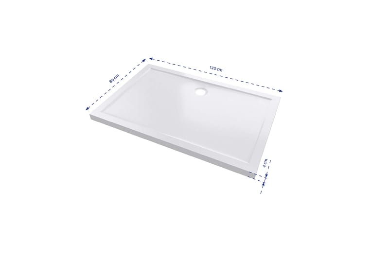 Gyttorp Duschkar 80x120 cm - Vit - Hus & renovering - Kök & bad - Badrum - Duscharmatur & dusch tillbehör