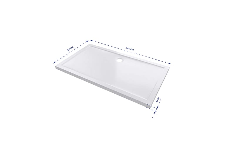 Gyttorp Duschkar 80x140 cm - Vit - Hus & renovering - Kök & bad - Badrum - Duscharmatur & dusch tillbehör