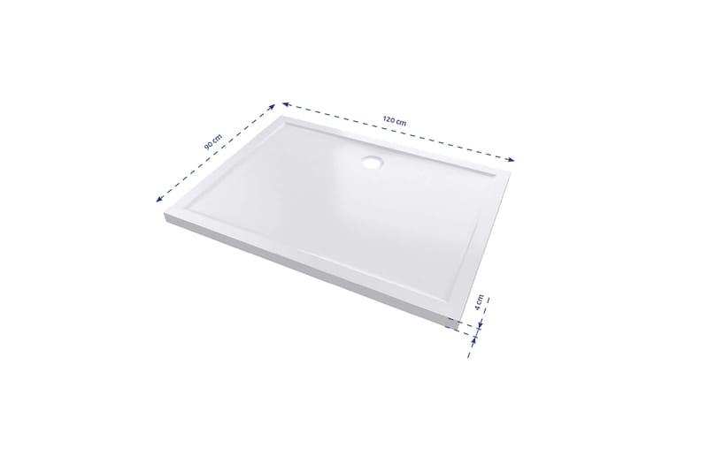 Gyttorp Duschkar 90x120 cm - Vit - Hus & renovering - Kök & bad - Badrum - Duscharmatur & dusch tillbehör
