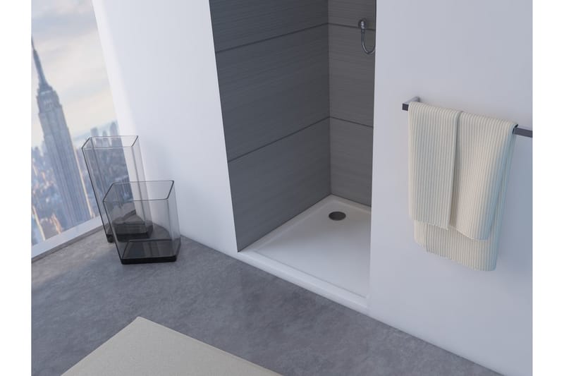 Gyttorp Duschkar 90x90 cm - Vit - Hus & renovering - Kök & bad - Badrum - Duscharmatur & dusch tillbehör