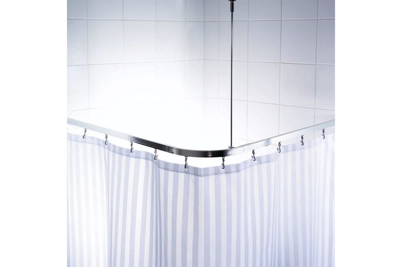RIDDER Universal duschstång för hörn m. krokar krom 52500 - Hus & renovering - Kök & bad - Badrum - Duscharmatur & dusch tillbehör