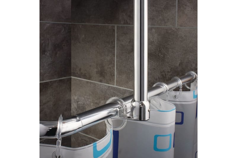 RIDDER Universell duschstång för hörn 25 mm krom 59500 - Övrigt badrumstillbehör - Duschstång