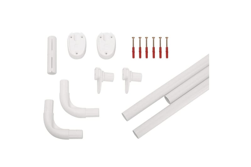 RIDDER Universell duschstång för hörn 25 mm vit 59501 - Hus & renovering - Kök & bad - Badrum - Duscharmatur & dusch tillbehör